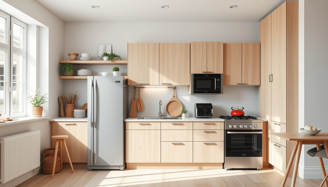 Modern kitchen with various appliances