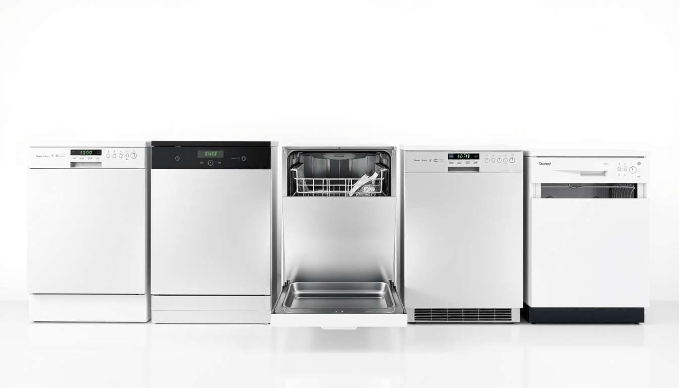Various dishwasher models